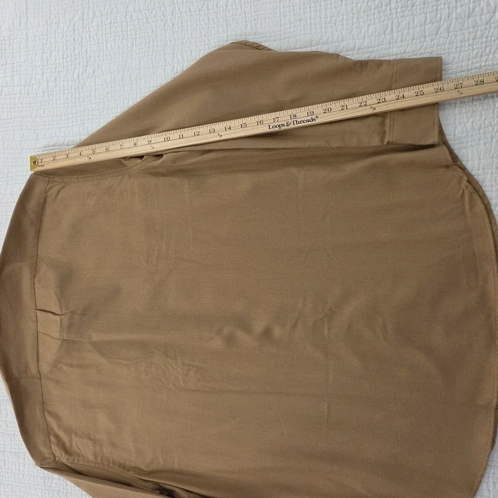 J.Crew Cotton-Cashmere Blend Shirt Mens XL Camel NWT CC100 NEW Preppy Old Money